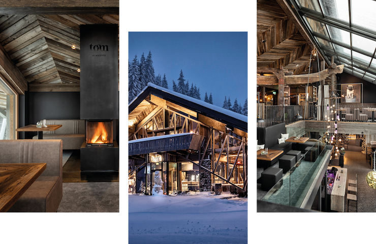 Stimmungsbild: Almhütte im Abendlicht